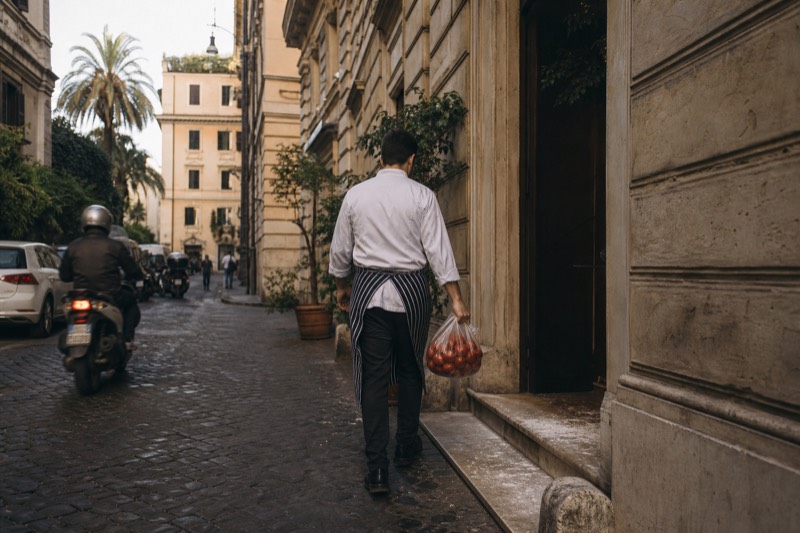 Rome: Pasta Cooking Class with Market Visit and Wine